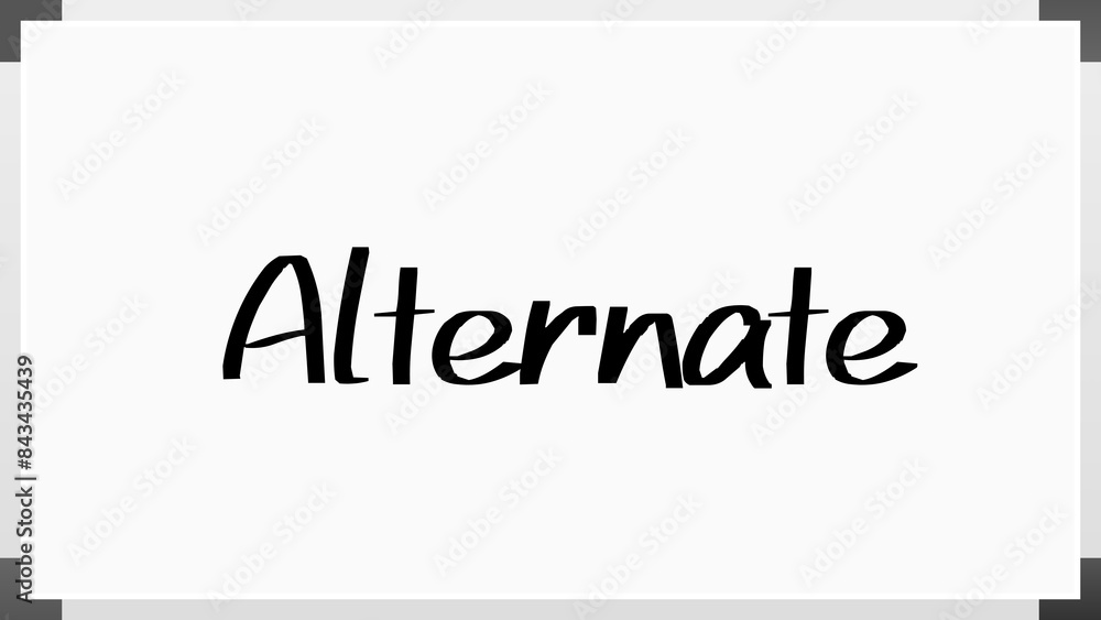 Alternate key のホワイトボード風イラスト Alternate key のホワイトボード風イラスト