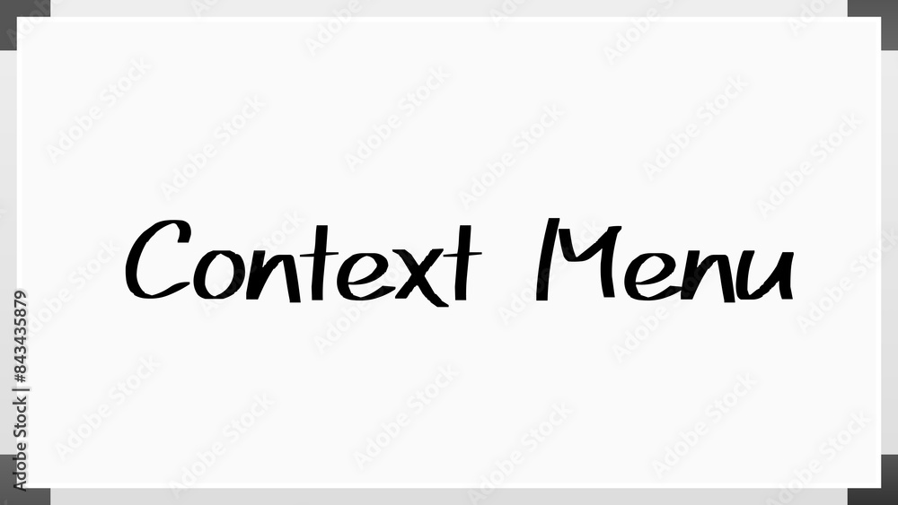 Context Menu Key のホワイトボード風イラスト Context Menu Key のホワイトボード風イラスト