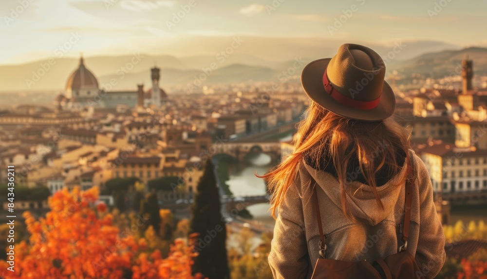 Stunning Beauty: Admiring Florence's Autumnal Panorama Stunning Beauty: Admiring Florence's Autumnal Panorama