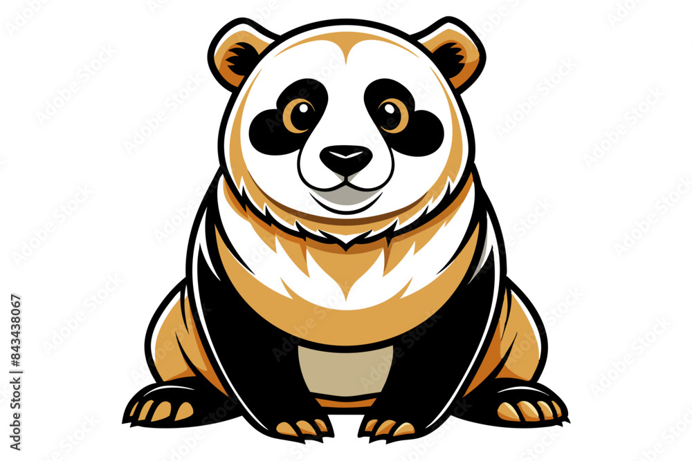panda different style vector illustration line art panda different style vector illustration line art