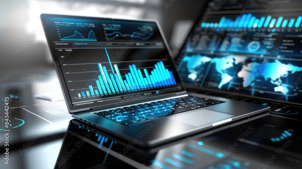 Business data dashboard provide modish business intelligence analytic for marketing strategy planning Business data dashboard provide modish business intelligence analytic for marketing strategy planning