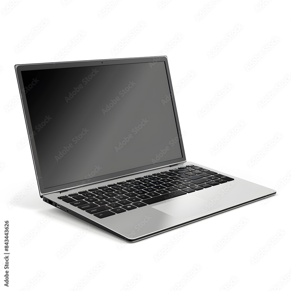 Laptop mock up isolated on white background Laptop mock up isolated on white background