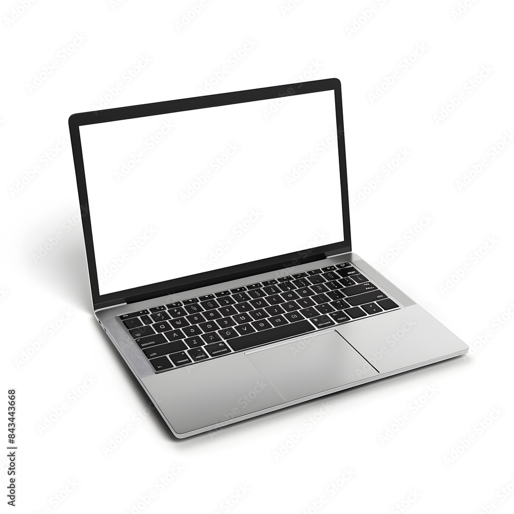 Laptop mock up isolated on white background Laptop mock up isolated on white background