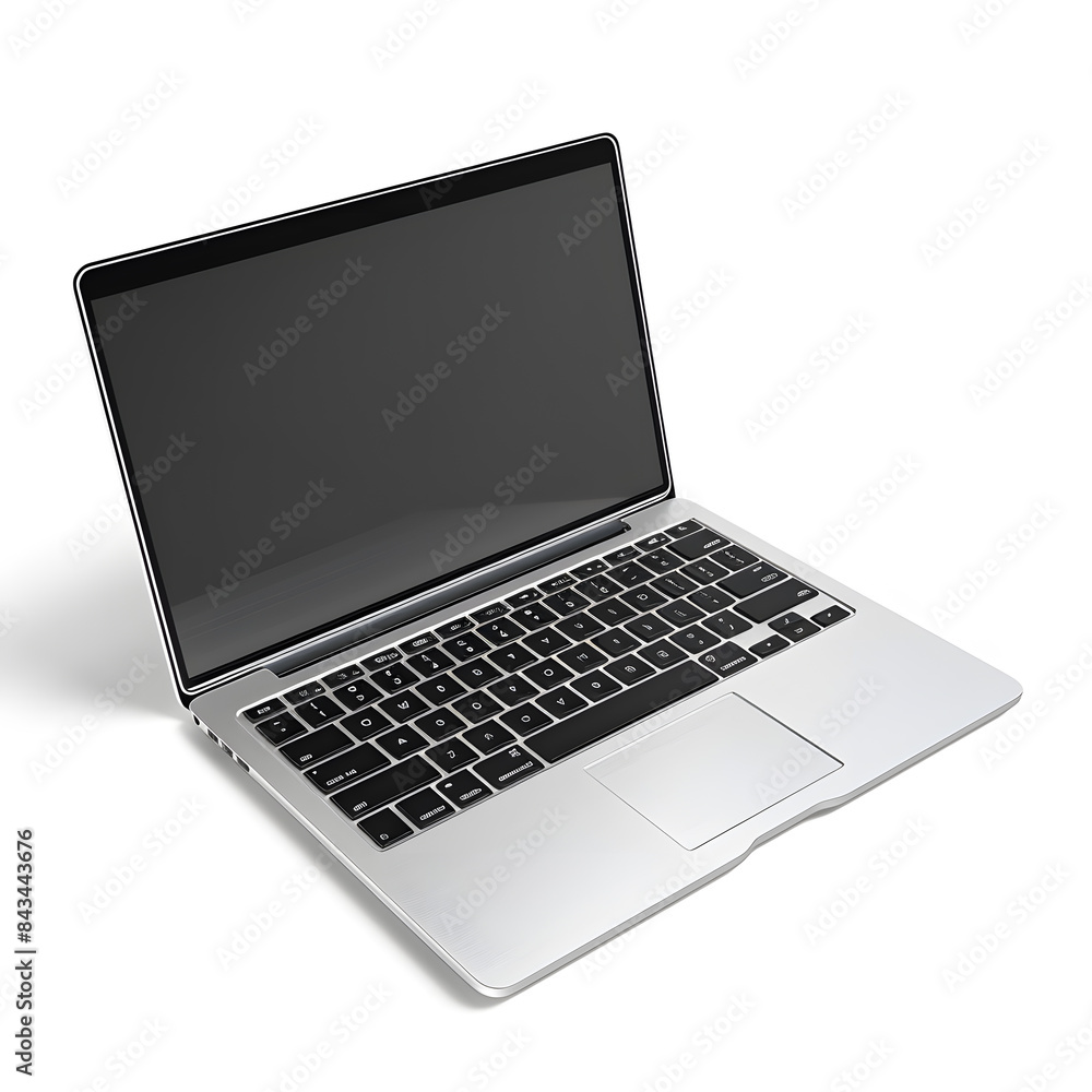 Laptop mock up isolated on white background Laptop mock up isolated on white background