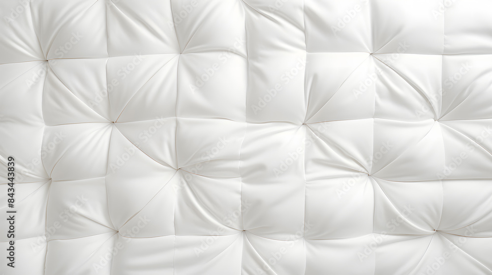White fabric mattress texture top view background White fabric mattress texture top view background