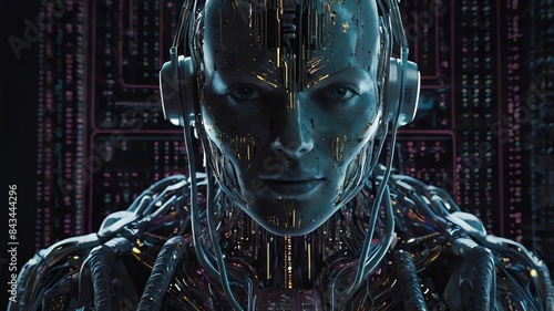 cyber person with code