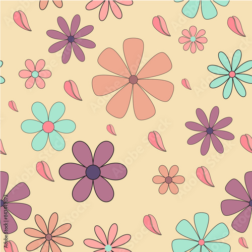 Seamless Pattern Design Editable Illustration