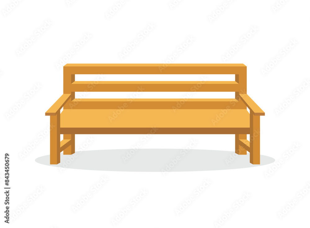 Bench icon in flat style. Comfortable rest vector illustration on isolated background. Park chair sign business concept. Bench icon in flat style. Comfortable rest vector illustration on isolated background. Park chair sign business concept.