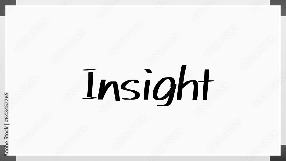 Insight(洞察) のホワイトボード風イラスト Insight(洞察) のホワイトボード風イラスト