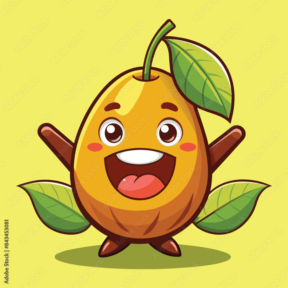 Funny Pouteria caimito vector clipart Funny Pouteria caimito vector clipart