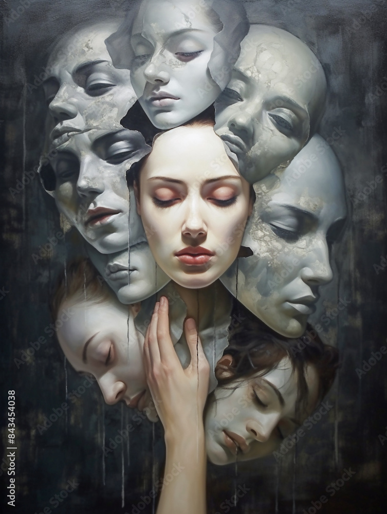 Surreal illustration of a mental disorder Surreal illustration of a mental disorder