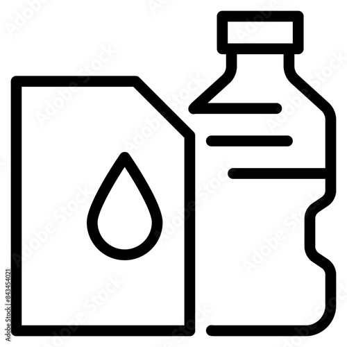 Cooking oil icon symbol sign from modern recipe collection in line style for mobile concept and web apps design. Cooking and kitchen related vector line icon.