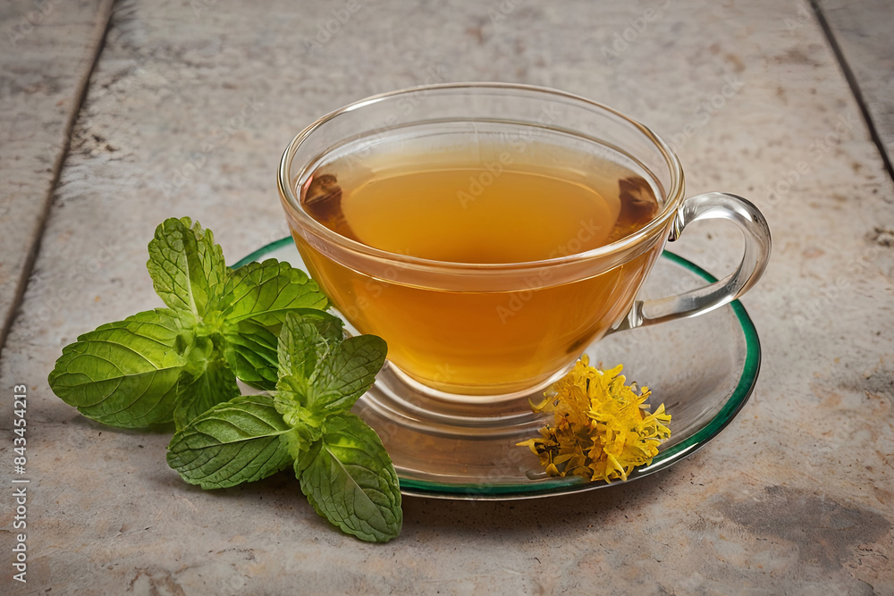 Refreshing herbal tea infused with mint and honey. A soothing and invigorating beverage for relaxation and wellness. Refreshing herbal tea infused with mint and honey. A soothing and invigorating beverage for relaxation and wellness.