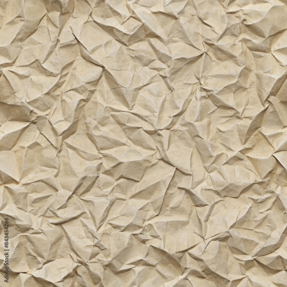 Obraz premium Crumpled paper background seamless pattern
