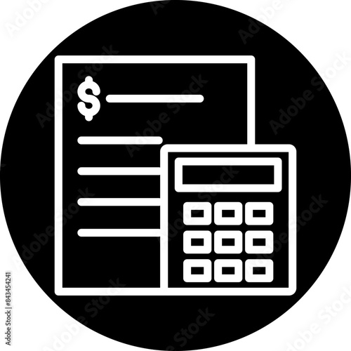 Tax form Icon style