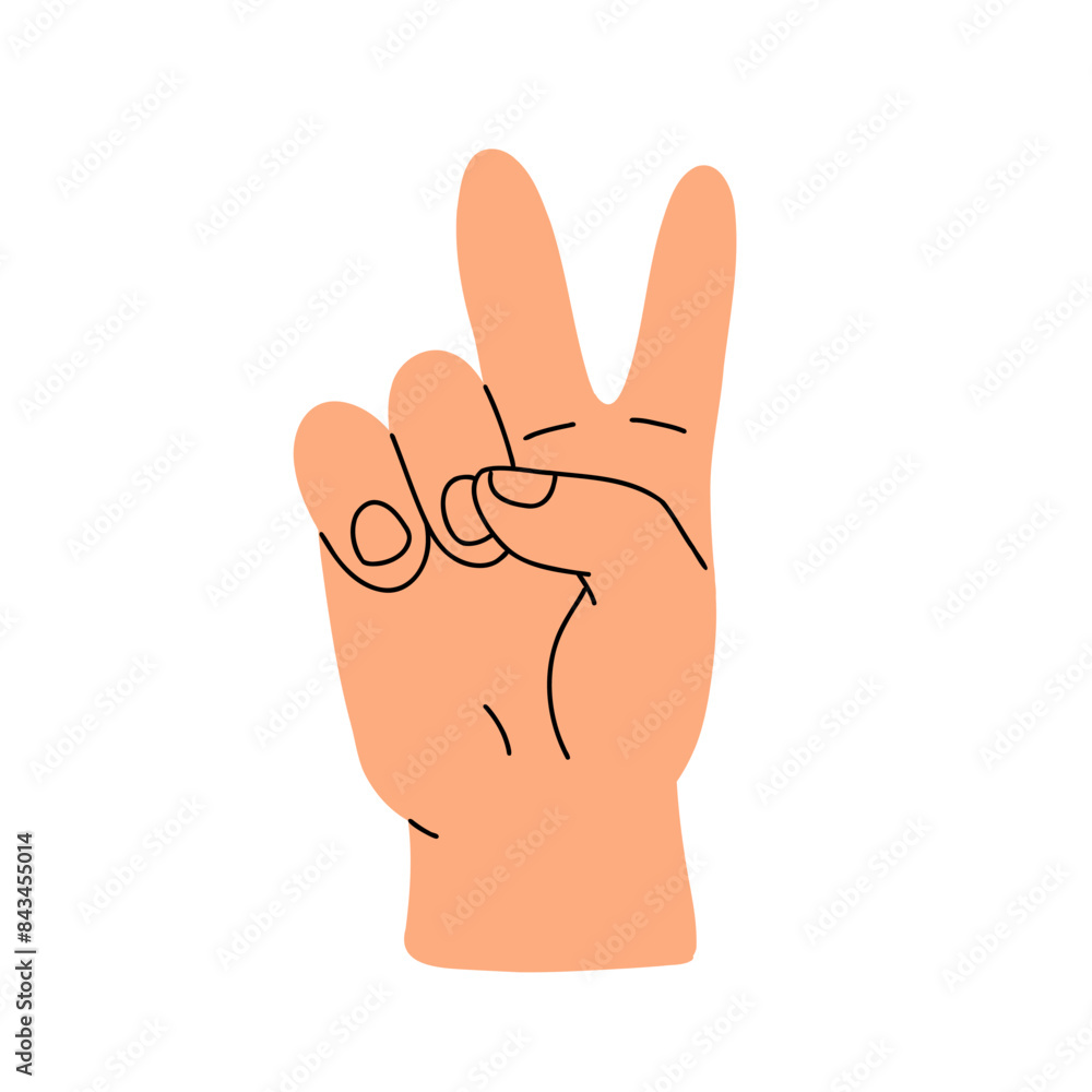 Counting with fingers. Hand gesturing, arm showing one, two, three, four and five numbers, digits. Countdown, score, elementary math learning. Flat vector illustration isolated on white background Counting with fingers. Hand gesturing, arm showing one, two, three, four and five numbers, digits. Countdown, score, elementary math learning. Flat vector illustration isolated on white background