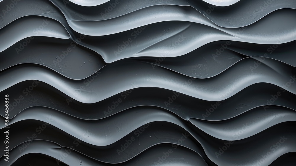 Modern 3D background with layered wave patterns, leaving plenty of room for text in the middle Modern 3D background with layered wave patterns, leaving plenty of room for text in the middle