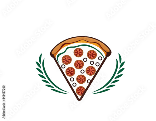 Pizza logo, pizzeria logo, pizza