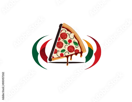 Pizza logo, pizzeria logo, pizza