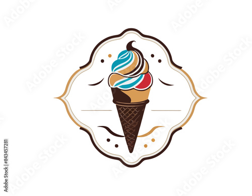 Lodziarnia, Ice cream logo, logo lodziarni, lody