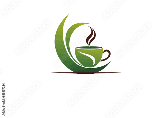 Tea logo, herbaciarnia, herbata logo, logo herbaciarni