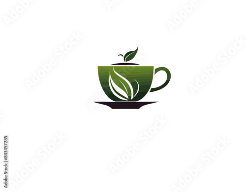 Tea logo, herbaciarnia, herbata logo, logo herbaciarni