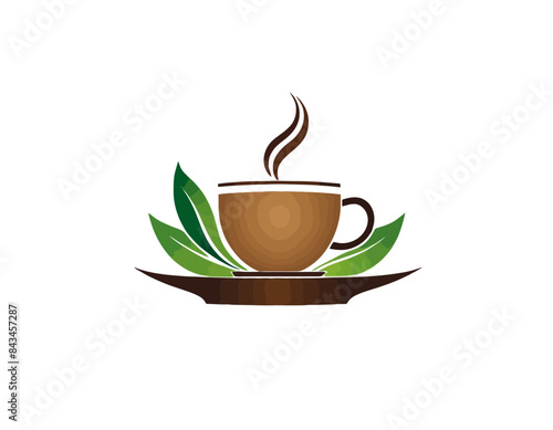 Tea logo, herbaciarnia, herbata logo, logo herbaciarni