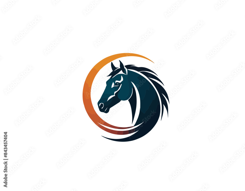 Naklejka premium Horse logo, logo konia, koń logotyp, logotype, horse riding