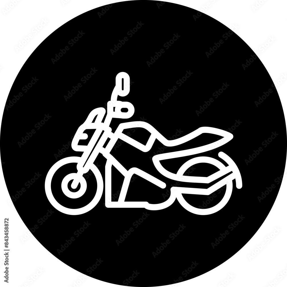 Motorcycle vector icon style Motorcycle vector icon style