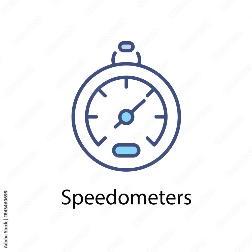 Speedometers vector icon Speedometers vector icon