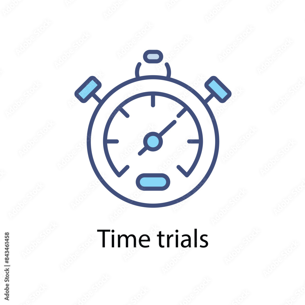 Time trials vector icon Time trials vector icon