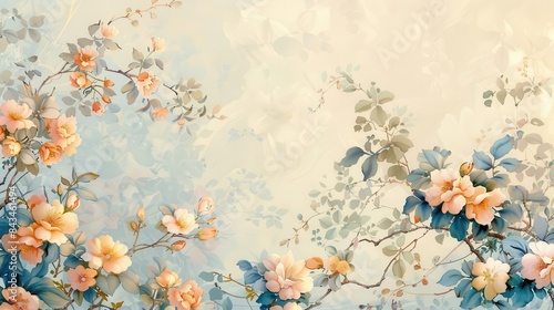 Vintage Art Nouveau wallpaper