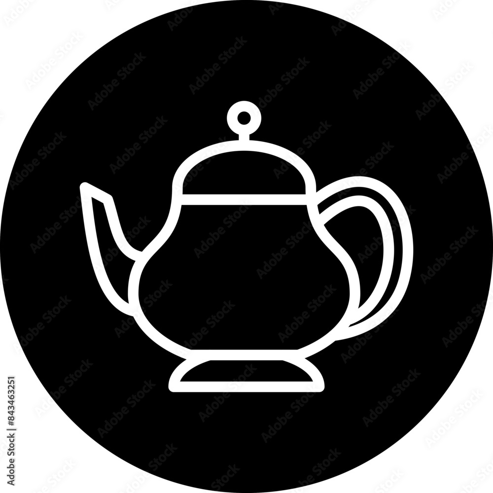 Obraz premium Teapot Icon style