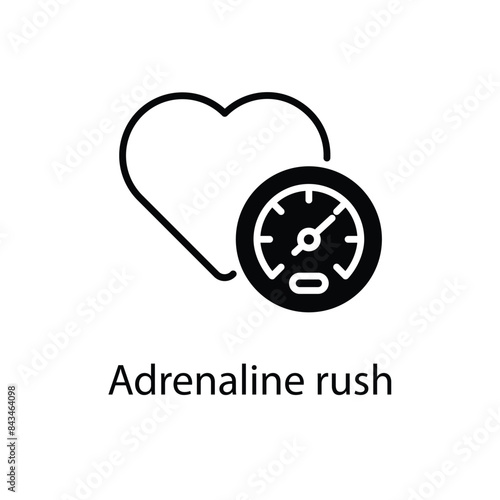 Adrenaline rush vector icon