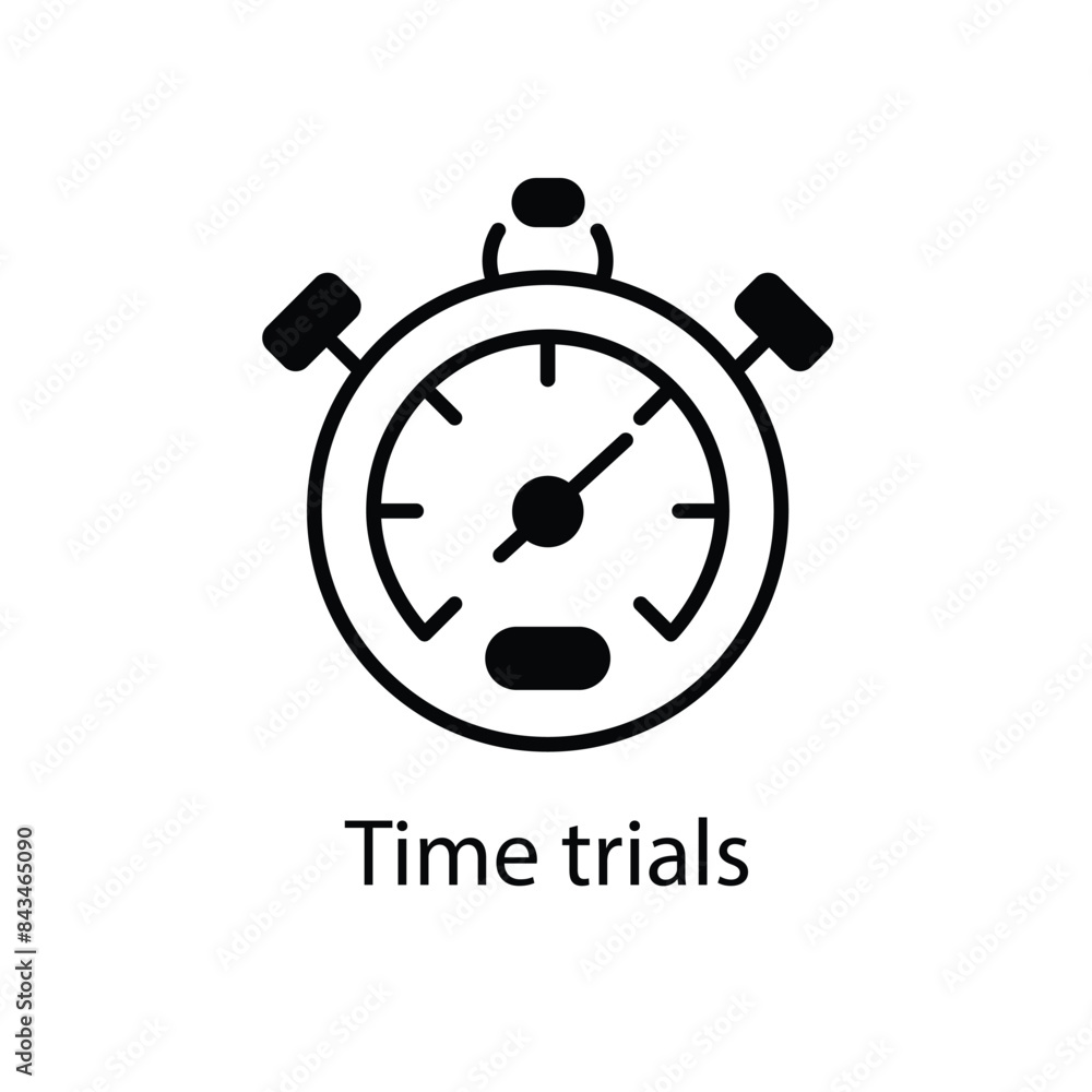Time trials vector icon Time trials vector icon