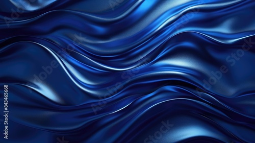 Wallpaper Mural Vibrant cobalt blue background with a wave pattern, providing a spacious area for text at the top. Torontodigital.ca
