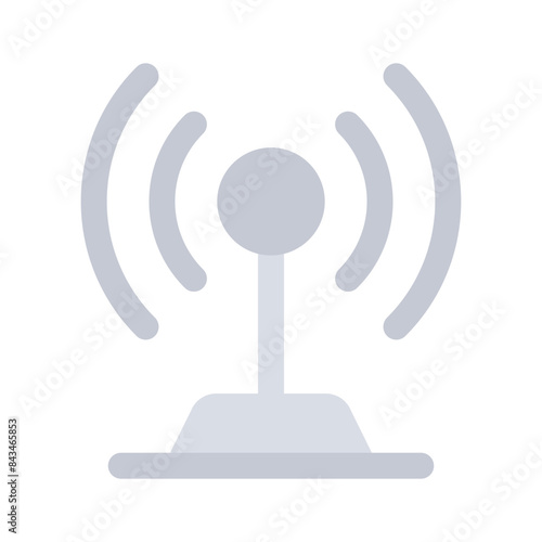 A broadband network antenna icon design, premium vector