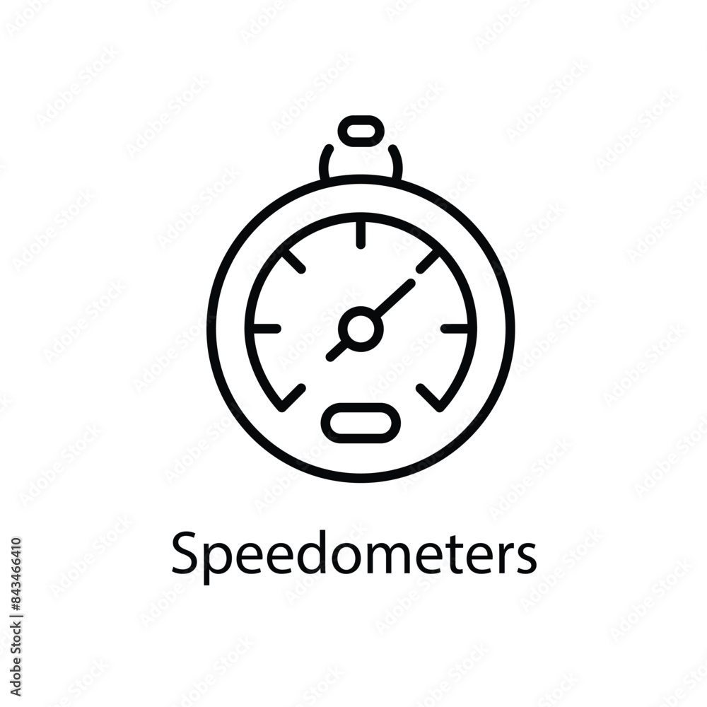 Speedometers vector icon Speedometers vector icon