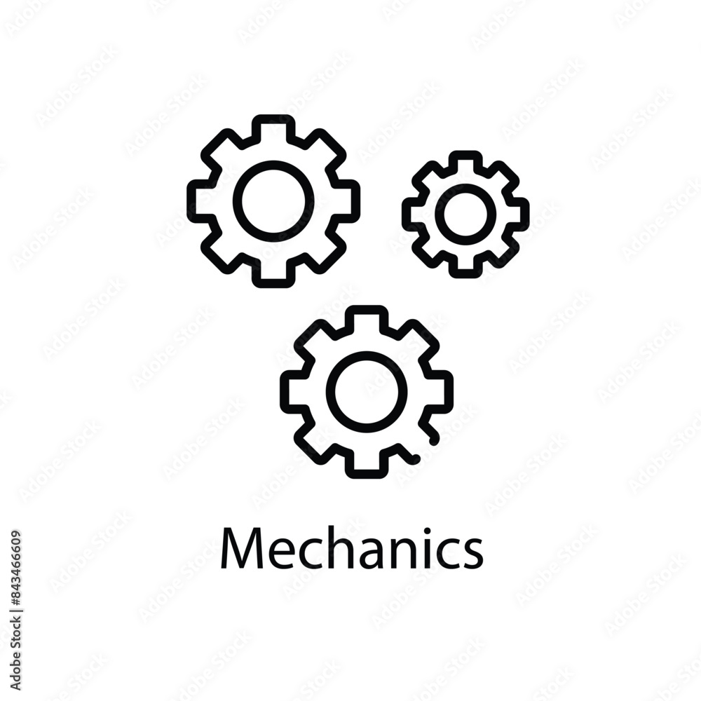 Mechanics vector icon Mechanics vector icon