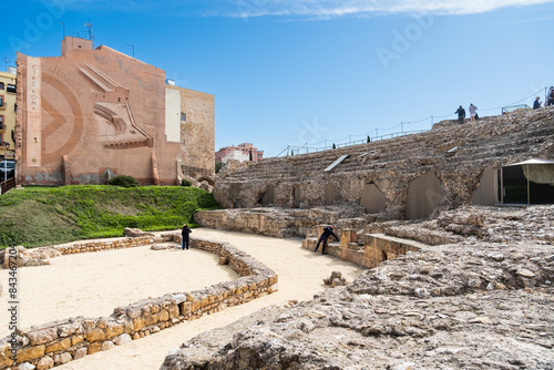 Foto Der Circo romano de Tarraco, UNESCO Welterbe in Tarragona, Spanien
