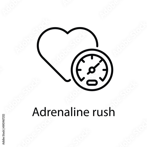 Adrenaline rush vector icon