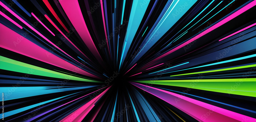 abstract colorful background of black blue green and pink