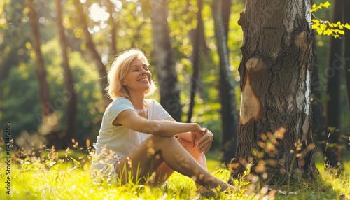 Breathing Freely: A Woman's Joyful Escape into Nature's Embrace