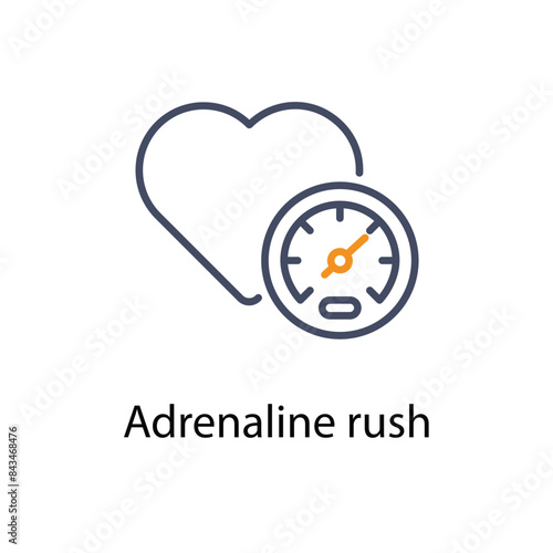 Adrenaline rush vector icon