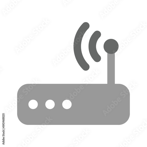 Wifi router icon design, wireless internet provider