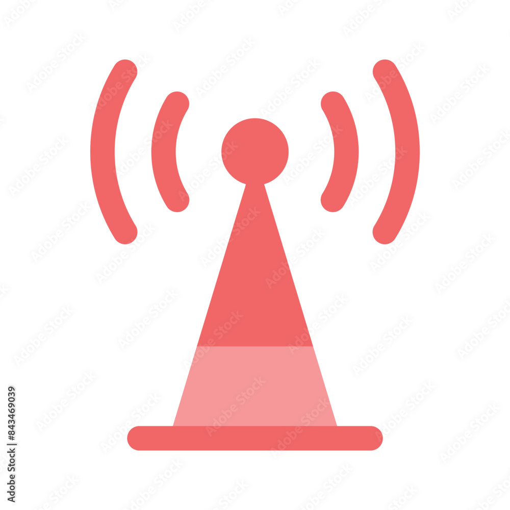 A broadband network antenna icon design, premium vector A broadband network antenna icon design, premium vector