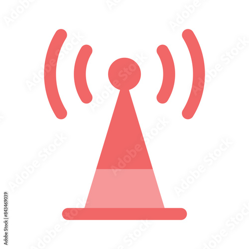 A broadband network antenna icon design, premium vector