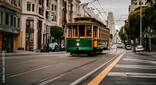 Classic Cable car in San Francisco.