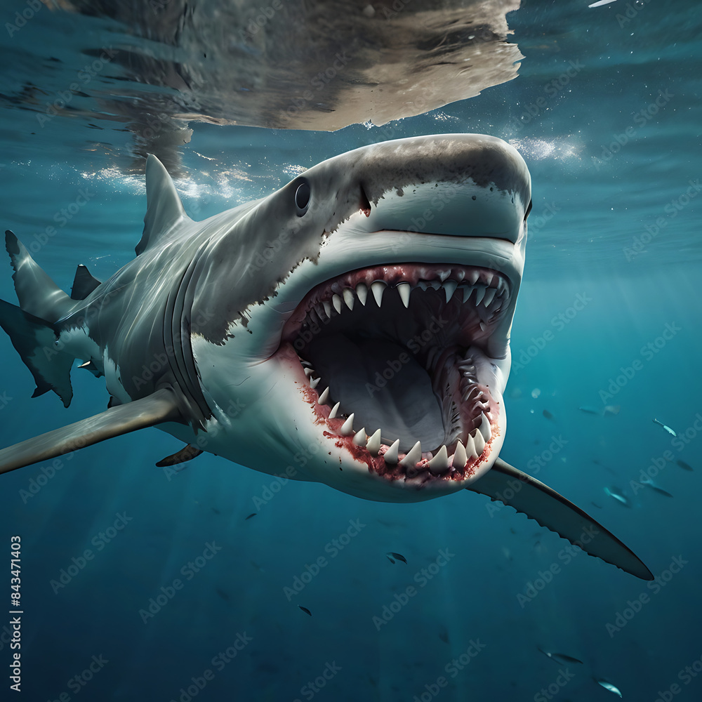 Obraz premium Sharks Underwater 