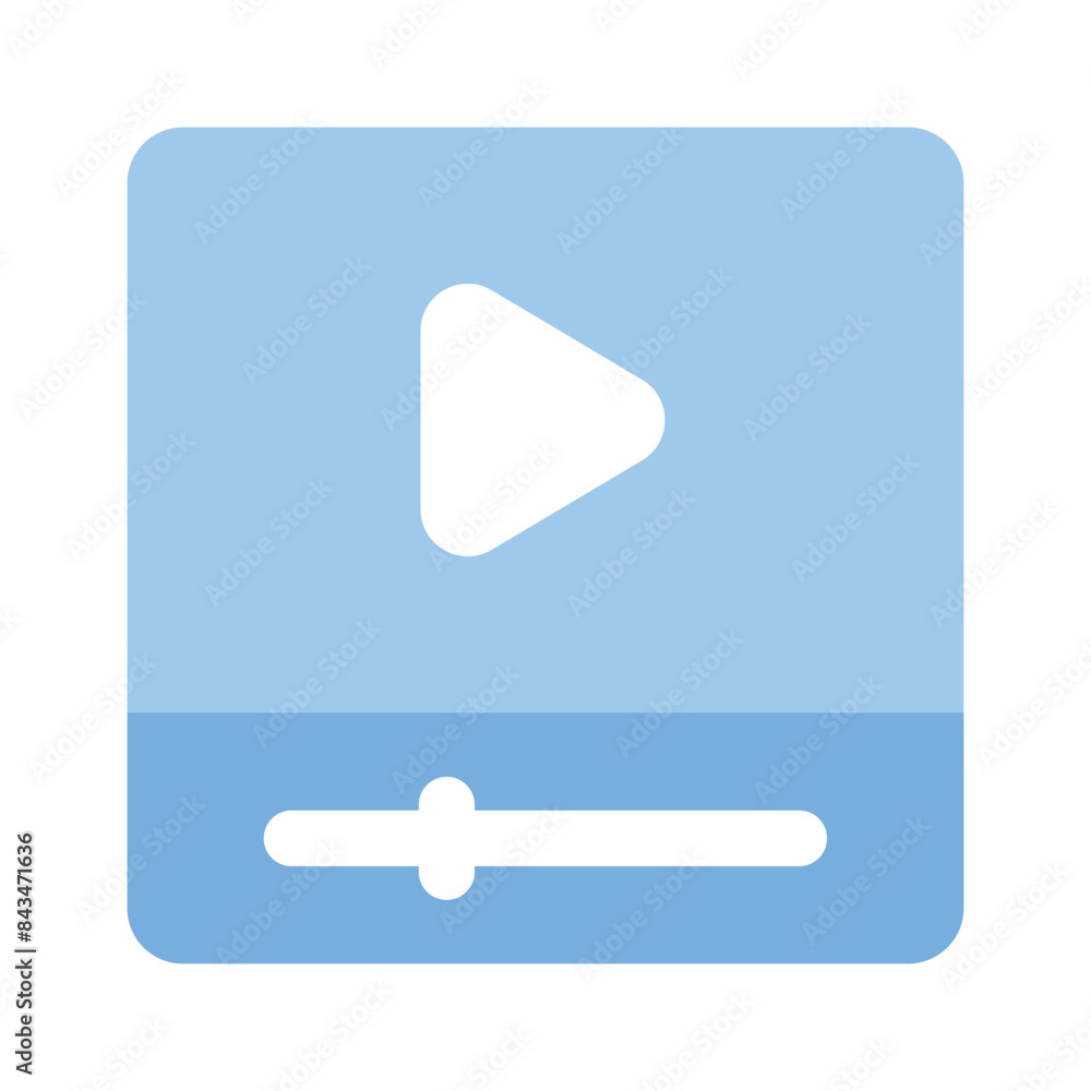 Get this amazing icon of video player in trendy style Get this amazing icon of video player in trendy style